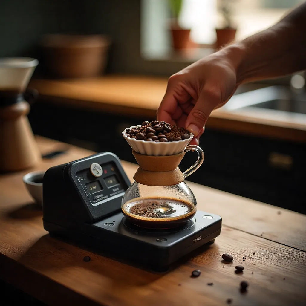 Naturlig kaffebrygningsproces